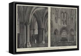 Christchurch Cathedral, Dublin, Restoration by the Late Mr G E Street, Ra-Henry William Brewer-Framed Stretched Canvas