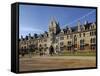 Christchurch Is One of Largest Constituent Colleges of the University of Oxford in England, College-David Bank-Framed Stretched Canvas