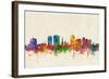 Christchurch New Zealand Skyline-Michael Tompsett-Framed Art Print