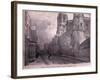 Christchurch, Oxford, from St Aldate's (Looking West)-John Fulleylove-Framed Giclee Print