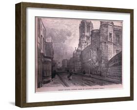 Christchurch, Oxford, from St Aldate's (Looking West)-John Fulleylove-Framed Giclee Print