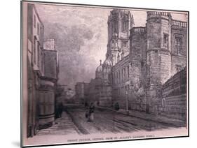Christchurch, Oxford, from St Aldate's (Looking West)-John Fulleylove-Mounted Giclee Print