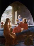 Jesus with Mary and Martha-Christen Dalsgaard-Stretched Canvas