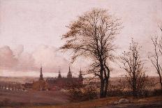 Autumn Landscape. Frederiksborg Castle in the Middle Distance, 1837-1838-Christen Schiellerup Købke-Framed Giclee Print