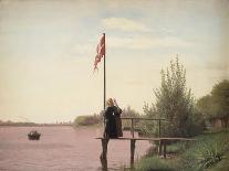 A View from Dosseringen near the Sortedam Lake Looking Towards Nørrebro, 1838-Christen Schjellerup Kobke-Giclee Print