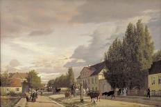 A View from Dosseringen near the Sortedam Lake Looking Towards Nørrebro, 1838-Christen Schjellerup Kobke-Giclee Print