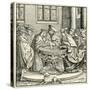 Christening of Maximilian I-Hans Burgkmair-Stretched Canvas