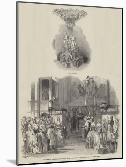 Christening of the Infant Prince Arthur, in the Royal Chapel, at Buckingham Palace-null-Mounted Giclee Print