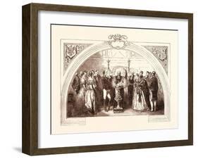 Christening of the Prince of Wales at St. George's Chapel, Windsor, January 25, 1842. Uk-null-Framed Giclee Print