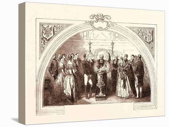 Christening of the Prince of Wales at St. George's Chapel, Windsor, January 25, 1842. Uk-null-Stretched Canvas