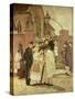 Christening Sunday (South Harting, Sussex) 1887-James Charles-Stretched Canvas
