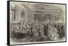 Christening the Infant Son of the Count of Flanders at Brussels-null-Framed Stretched Canvas