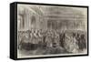 Christening the Infant Son of the Count of Flanders at Brussels-null-Framed Stretched Canvas