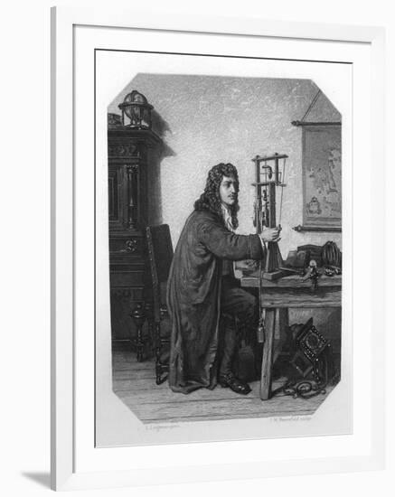 Christiaan Huygens, 17th Century Dutch Mathematician, Astronomer and Physicist, C1870-JH Rennefeld-Framed Giclee Print