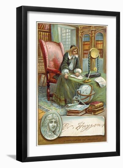 Christiaan Huygens, Dutch Mathematician and Scientist-null-Framed Giclee Print