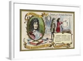 Christiaan Huygens, Dutch Physicist, Mathematician and Astronomer and Horologist-null-Framed Giclee Print