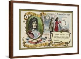 Christiaan Huygens, Dutch Physicist, Mathematician and Astronomer and Horologist-null-Framed Giclee Print