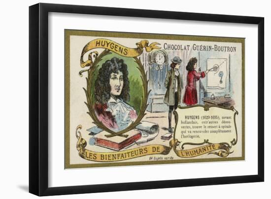 Christiaan Huygens, Dutch Physicist, Mathematician and Astronomer and Horologist-null-Framed Giclee Print