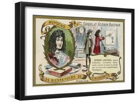 Christiaan Huygens, Dutch Physicist, Mathematician and Astronomer and Horologist-null-Framed Giclee Print