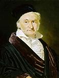 Karl Friedrich Gauss, German Mathematician, Astronomer and Physicist, 1840-Christian Albrecht Jensen-Mounted Giclee Print