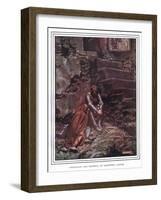 Christian and Hopeful in Doubting Castle-John Byam Liston Shaw-Framed Giclee Print