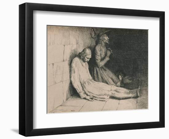 Christian and Hopeful in the Dungeon, C1916-William Strang-Framed Giclee Print