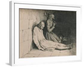 Christian and Hopeful in the Dungeon, C1916-William Strang-Framed Giclee Print