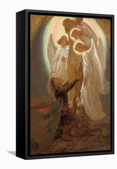 Christian at the Foot of the Cross-Sir Joseph Noel Paton-Framed Stretched Canvas