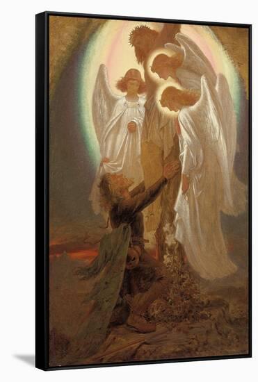 Christian at the Foot of the Cross-Sir Joseph Noel Paton-Framed Stretched Canvas