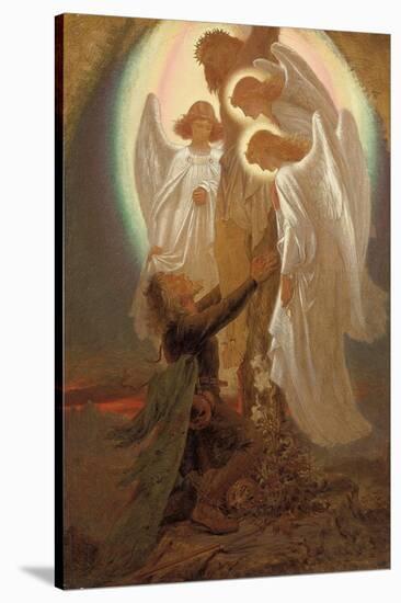 Christian at the Foot of the Cross-Sir Joseph Noel Paton-Stretched Canvas