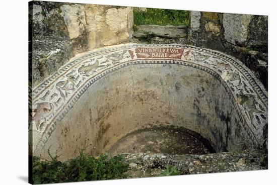 Christian Baptistery with Mosaic Floors, Ancient Roman City of Bulla Regia, Jendouba, Tunisia-null-Stretched Canvas