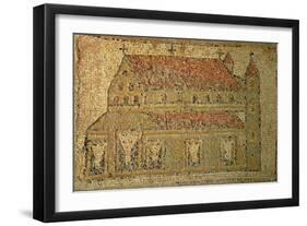 Christian Basilica, Marble and Limestone and Perhaps Sandstone and Pottery Mosaic Pavement-null-Framed Giclee Print