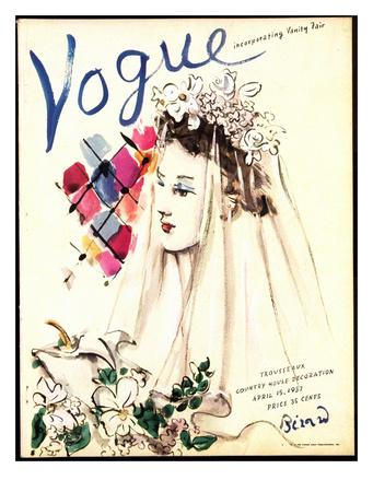 Vogue Cover - April 1937 - Spring Wedding