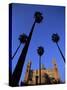 Christian Cathedral and Palm Trees, Palermo, Sicily, Italy, Mediterranean, Europe-Oliviero Olivieri-Stretched Canvas