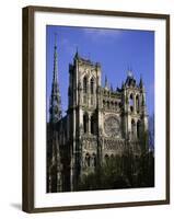 Christian Cathedral of Notre Dame, Unesco World Heritage Site, Amiens, Somme, Picardy, France-David Hughes-Framed Photographic Print