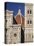 Christian Cathedral, the Duomo and Bell Tower (Campanile), Florence, Tuscany, Italy-Sergio Pitamitz-Stretched Canvas