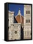 Christian Cathedral, the Duomo and Bell Tower (Campanile), Florence, Tuscany, Italy-Sergio Pitamitz-Framed Stretched Canvas