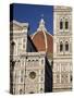 Christian Cathedral, the Duomo and Bell Tower (Campanile), Florence, Tuscany, Italy-Sergio Pitamitz-Stretched Canvas