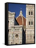 Christian Cathedral, the Duomo and Bell Tower (Campanile), Florence, Tuscany, Italy-Sergio Pitamitz-Framed Stretched Canvas