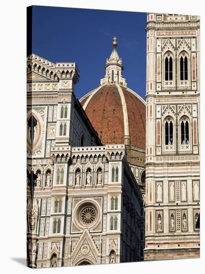 Christian Cathedral, the Duomo and Bell Tower (Campanile), Florence, Tuscany, Italy-Sergio Pitamitz-Stretched Canvas