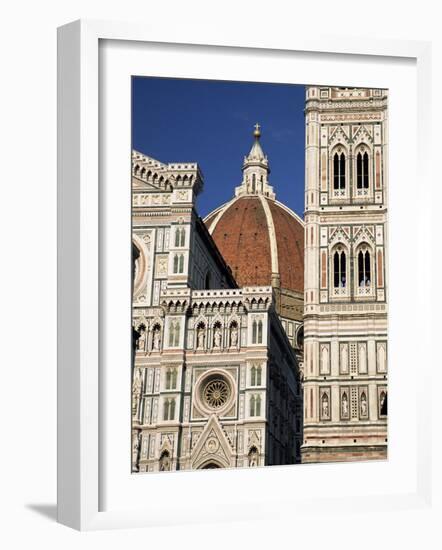 Christian Cathedral, the Duomo and Bell Tower (Campanile), Florence, Tuscany, Italy-Sergio Pitamitz-Framed Photographic Print