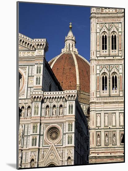 Christian Cathedral, the Duomo and Bell Tower (Campanile), Florence, Tuscany, Italy-Sergio Pitamitz-Mounted Photographic Print