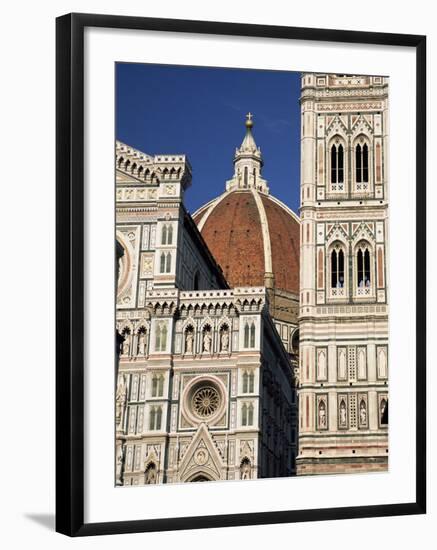 Christian Cathedral, the Duomo and Bell Tower (Campanile), Florence, Tuscany, Italy-Sergio Pitamitz-Framed Photographic Print