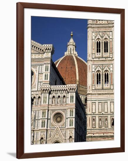 Christian Cathedral, the Duomo and Bell Tower (Campanile), Florence, Tuscany, Italy-Sergio Pitamitz-Framed Photographic Print