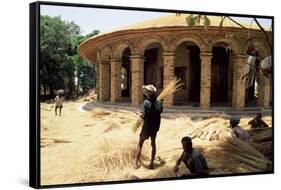 Christian Church of Narga Selassie, Island of Dek, Lake Tana, Gondar Region, Ethiopia, Africa-Bruno Barbier-Framed Stretched Canvas