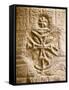 Christian Cross on a Wall Inside Philae Temple, Aswan, Egypt-Dave Bartruff-Framed Stretched Canvas