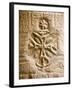 Christian Cross on a Wall Inside Philae Temple, Aswan, Egypt-Dave Bartruff-Framed Photographic Print