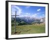 Christian Crosses Dominate Most Prominent Peaks in Alps, 2244M, Alto Adige-Richard Nebesky-Framed Photographic Print