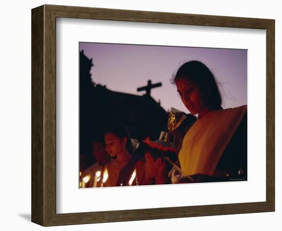 Christian Devotee, St. Francis Xavier Exposition, Goa, India-David Beatty-Framed Photographic Print