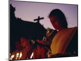 Christian Devotee, St. Francis Xavier Exposition, Goa, India-David Beatty-Mounted Photographic Print